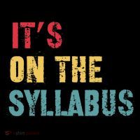 Its On The Syllabus For College Professors Faculty TA Toddler Hoodie thumb 2