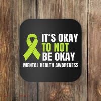 Its Okay To Not Be Okay Mental Health Ribbon Coaster thumb 0