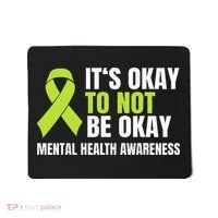 Its Okay To Not Be Okay Mental Health Ribbon Mousepad thumb 0