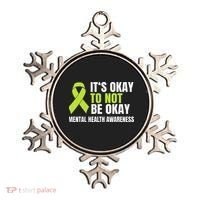 Its Okay To Not Be Okay Mental Health Ribbon Ornament thumb 0
