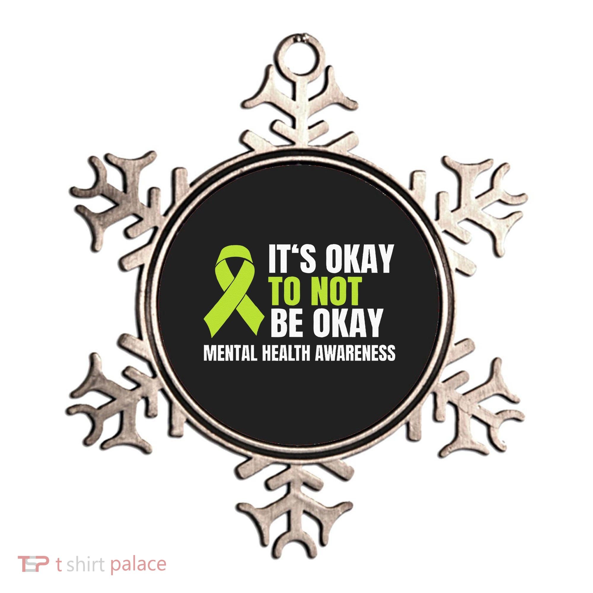 Its Okay To Not Be Okay Mental Health Ribbon Ornament