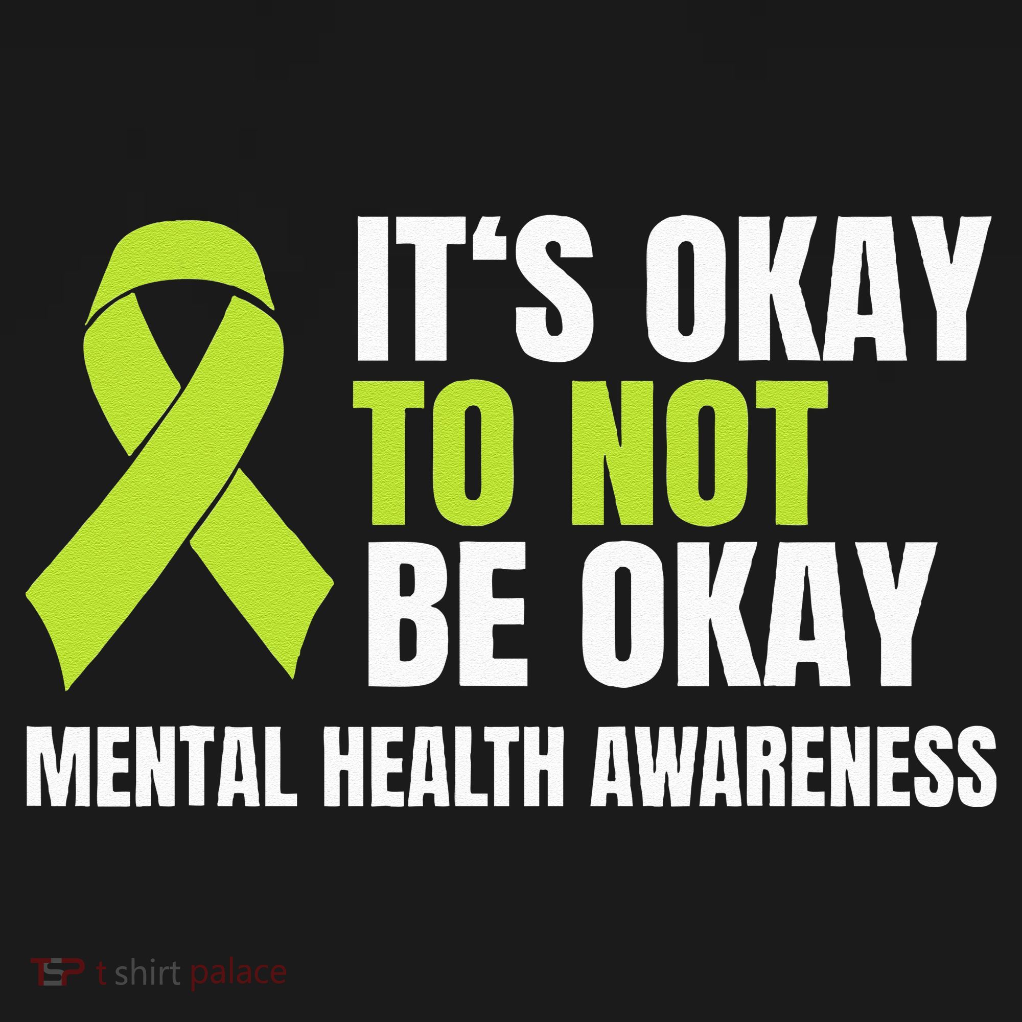 Its Okay To Not Be Okay Mental Health Ribbon Women's Tank Top