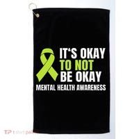 Its Okay To Not Be Okay Mental Health Ribbon Golf Towel thumb 0