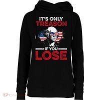 It's Only Treason If You Lose History Womens Funnel Neck Pullover Hood thumb 0