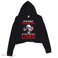 It's Only Treason If You Lose History Crop Fleece Hoodie thumb 0