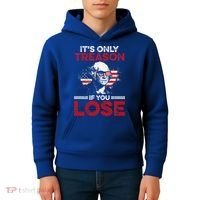 It's Only Treason If You Lose History Kids Hoodie thumb 4