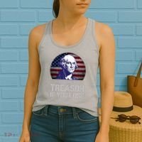 ItS Only Treason If You Lose 4th Of July George Washington Women's Tank Top thumb 2