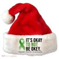 Its Okay To Not Be Okay Mental Health Awareness Ribbon Santa Hat thumb 0