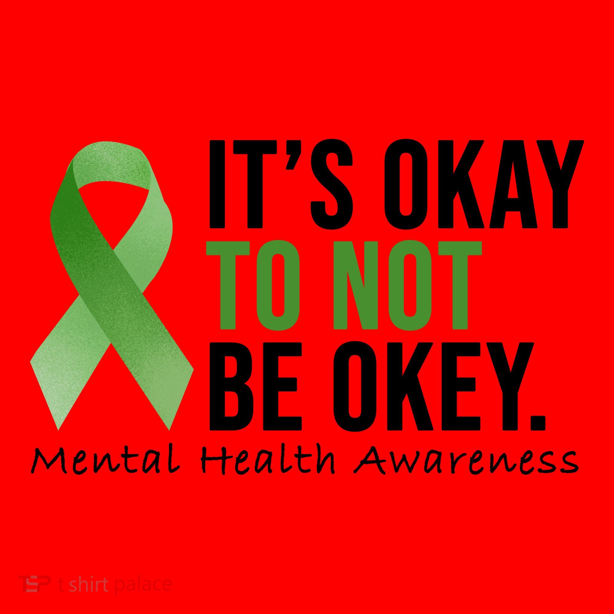Its Okay To Not Be Okay Mental Health Awareness Ribbon Santa Hat