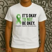Its Okay To Not Be Okay Mental Health Awareness Ribbon T-Shirt thumb 3