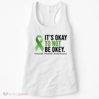 Its Okay To Not Be Okay Mental Health Awareness Ribbon Women's Tank Top thumb 0