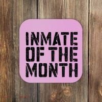 Inmate Of The Month Prisoner Costume Coaster thumb 0
