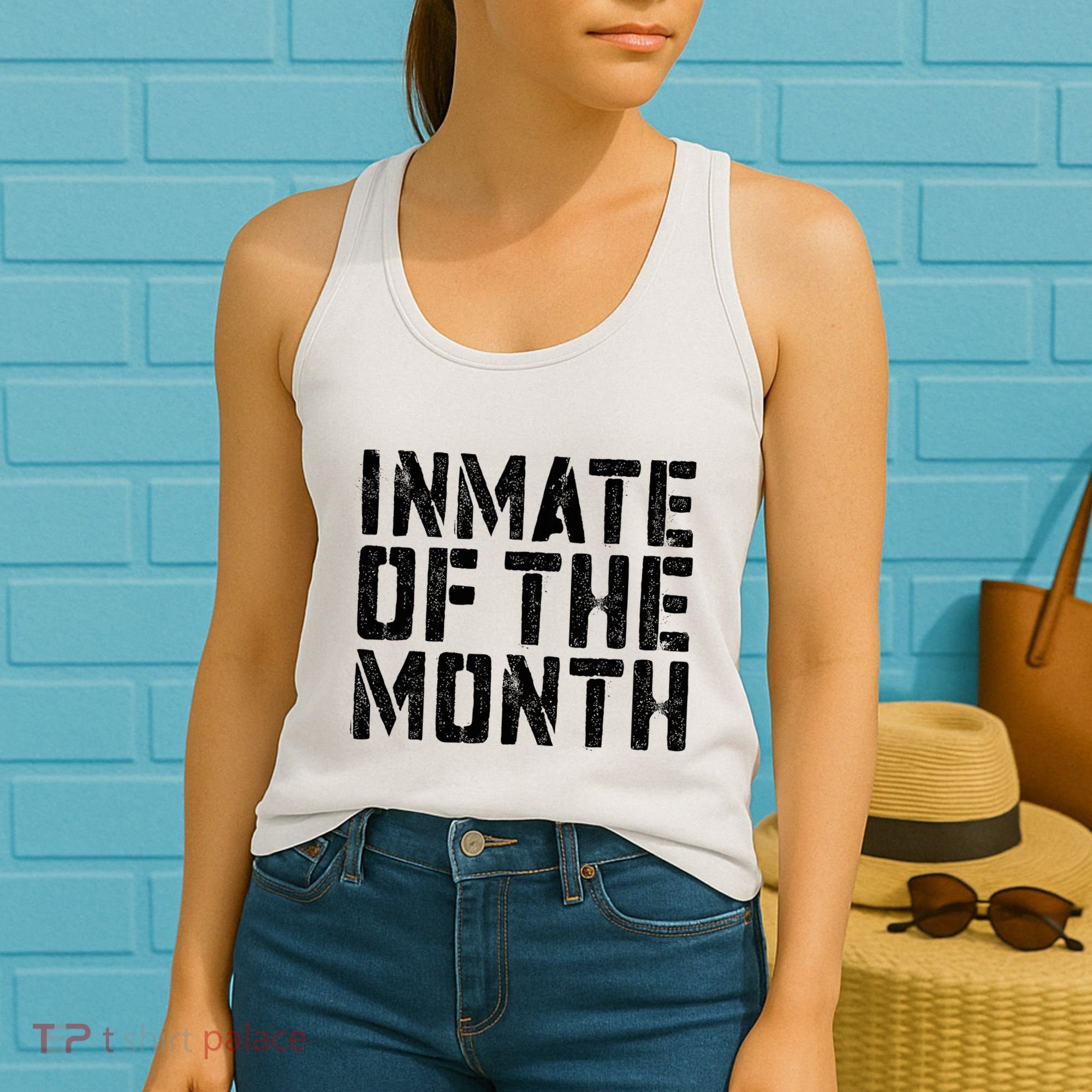 Inmate Of The Month Prisoner Costume Women's Tank Top