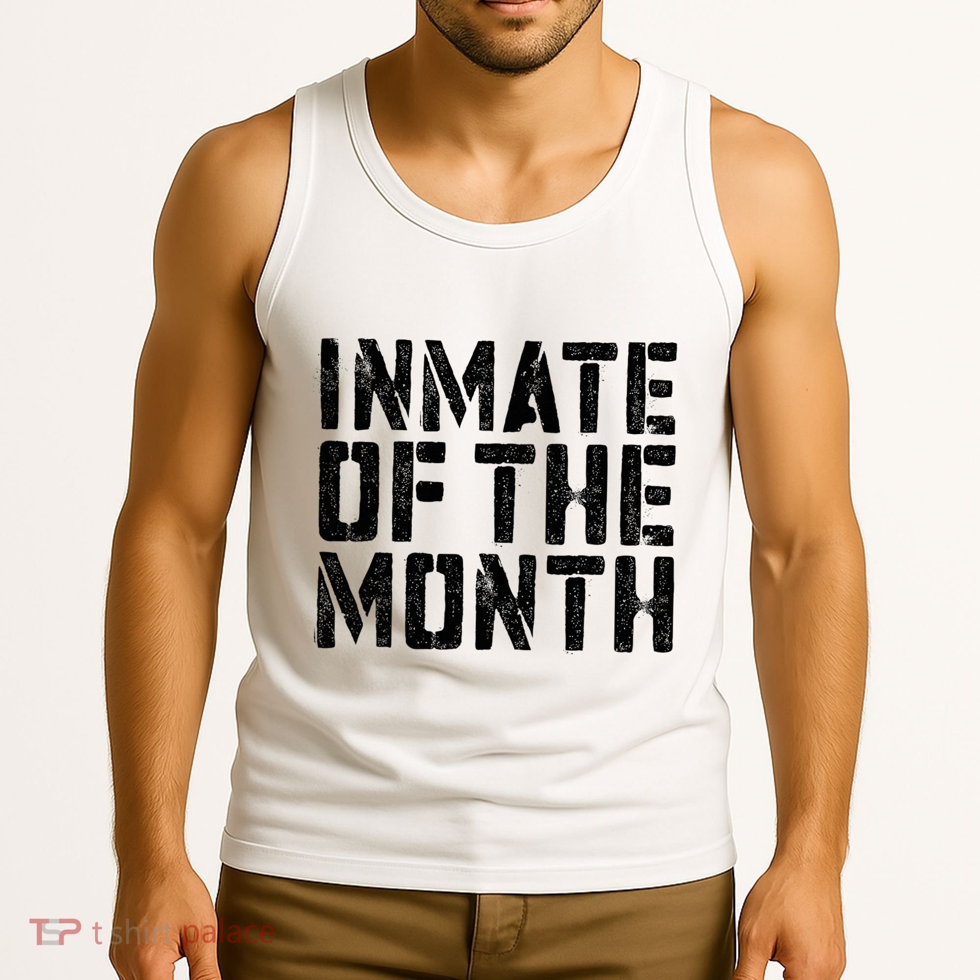 Inmate Of The Month Prisoner Costume Tank Top