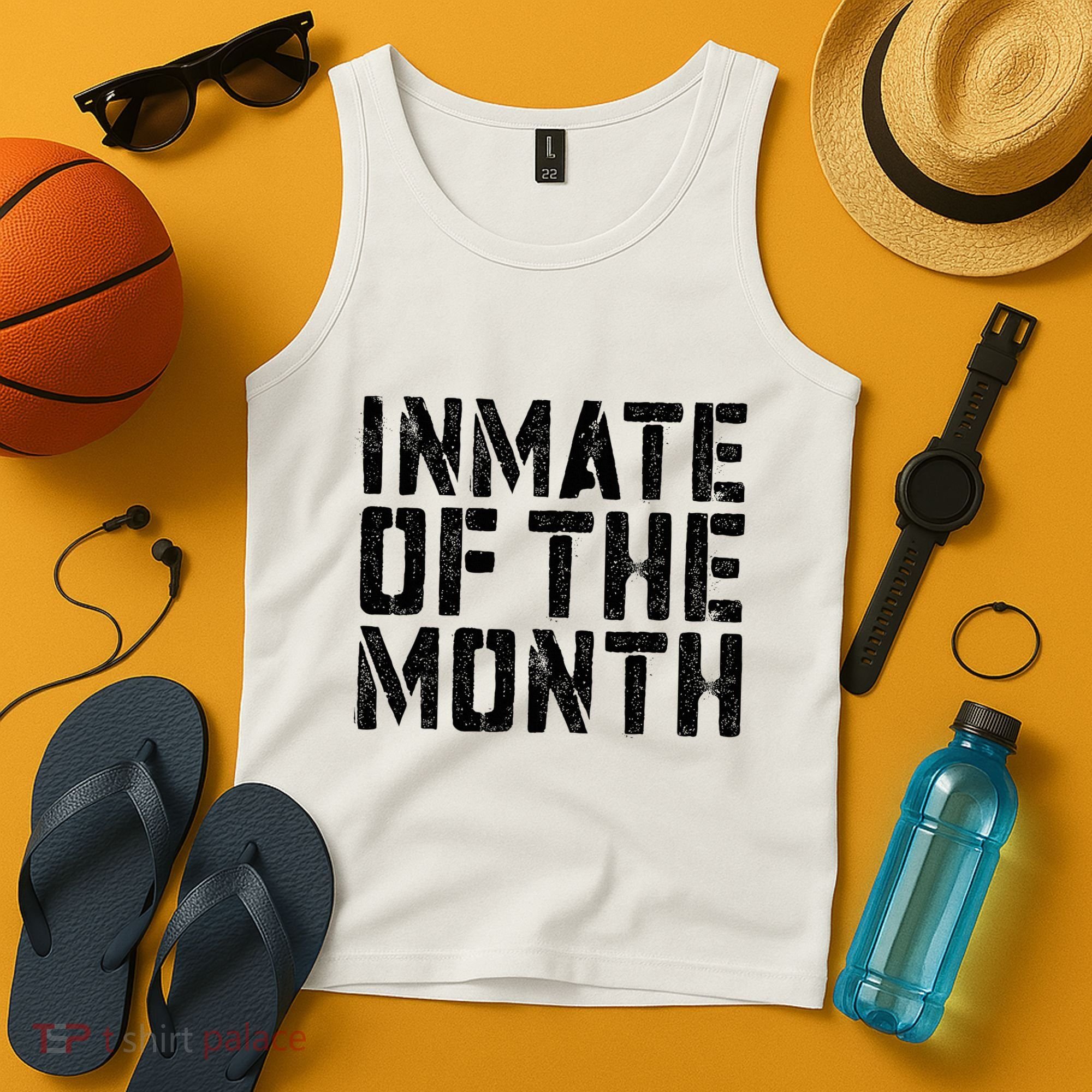 Inmate Of The Month Prisoner Costume Tank Top