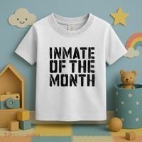 Inmate Of The Month Prisoner Costume Toddler T-Shirt thumb 3