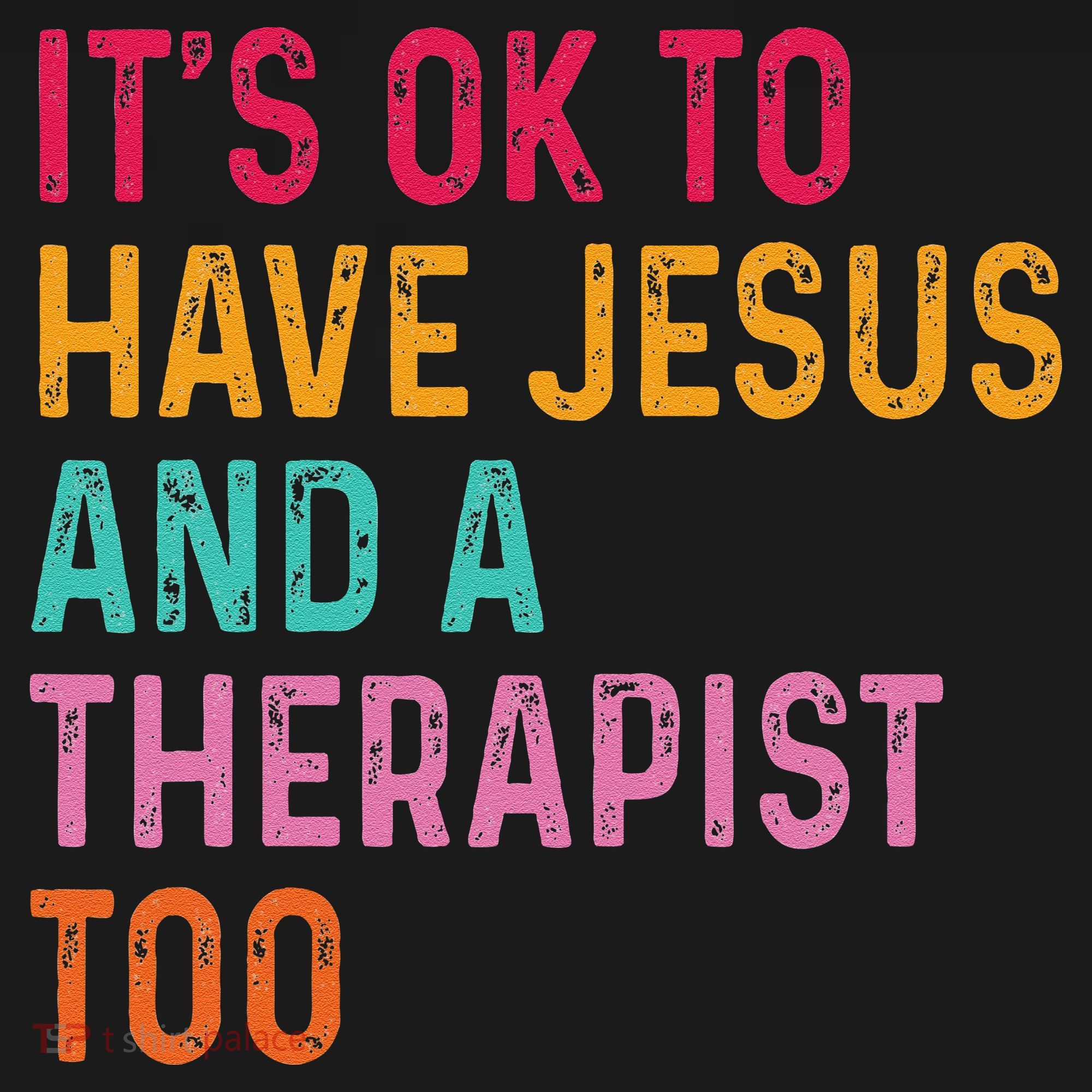 ItS Ok To Have Jesus And A Therapist Too Therapy Christians Coaster