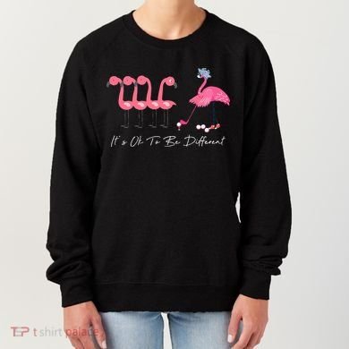 It's Ok To Be Different Funny Flamingo Golf Lover Women's Sweatshirt