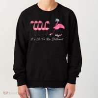 It's Ok To Be Different Funny Flamingo Golf Lover Women's Sweatshirt thumb 0
