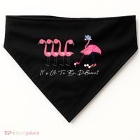 It's Ok To Be Different Funny Flamingo Golf Lover USA-Made Doggie Bandana thumb 0