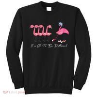 It's Ok To Be Different Funny Flamingo Golf Lover Sweatshirt thumb 0