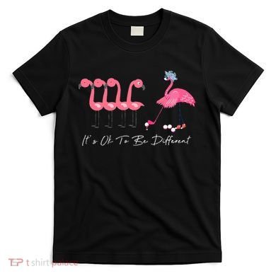 It's Ok To Be Different Funny Flamingo Golf Lover T-Shirt