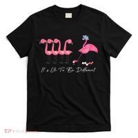 It's Ok To Be Different Funny Flamingo Golf Lover T-Shirt thumb 0