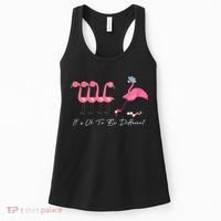 It's Ok To Be Different Funny Flamingo Golf Lover Women's Tank Top thumb 0