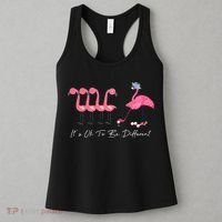 It's Ok To Be Different Funny Flamingo Golf Lover Women's Tank Top thumb 3