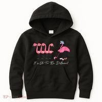 It's Ok To Be Different Funny Flamingo Golf Lover Kids Hoodie thumb 0