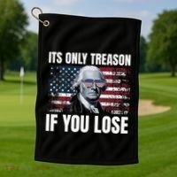 Its Only Treason If You Lose George Washington Golf Towel thumb 1