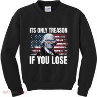 Its Only Treason If You Lose George Washington Kids Sweatshirt thumb 0