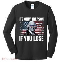 Its Only Treason If You Lose George Washington Kids Long Sleeve Shirt thumb 0