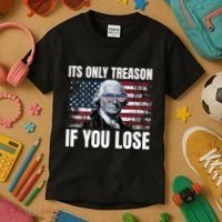 Its Only Treason If You Lose George Washington Kids T-Shirt thumb 3