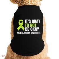 ItS Okay To Not Be Okay Mental Health Ribbon Doggie Tank thumb 0