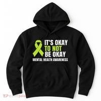 ItS Okay To Not Be Okay Mental Health Ribbon Hoodie thumb 0