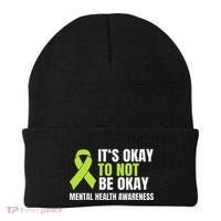 ItS Okay To Not Be Okay Mental Health Ribbon Beanie thumb 0