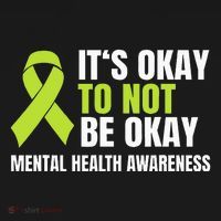 ItS Okay To Not Be Okay Mental Health Ribbon Mousepad thumb 1