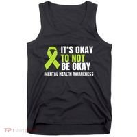 ItS Okay To Not Be Okay Mental Health Ribbon Tank Top thumb 0