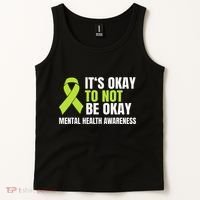 ItS Okay To Not Be Okay Mental Health Ribbon Tank Top thumb 2
