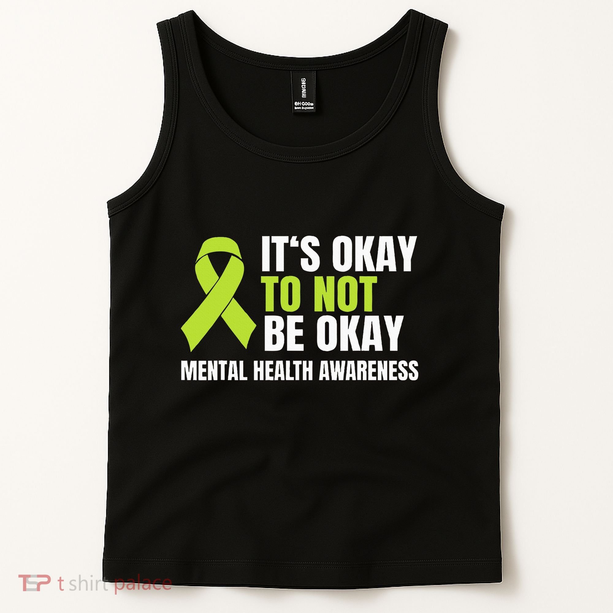 ItS Okay To Not Be Okay Mental Health Ribbon Tank Top
