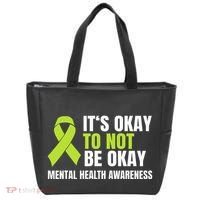 ItS Okay To Not Be Okay Mental Health Ribbon Tote Bag thumb 0