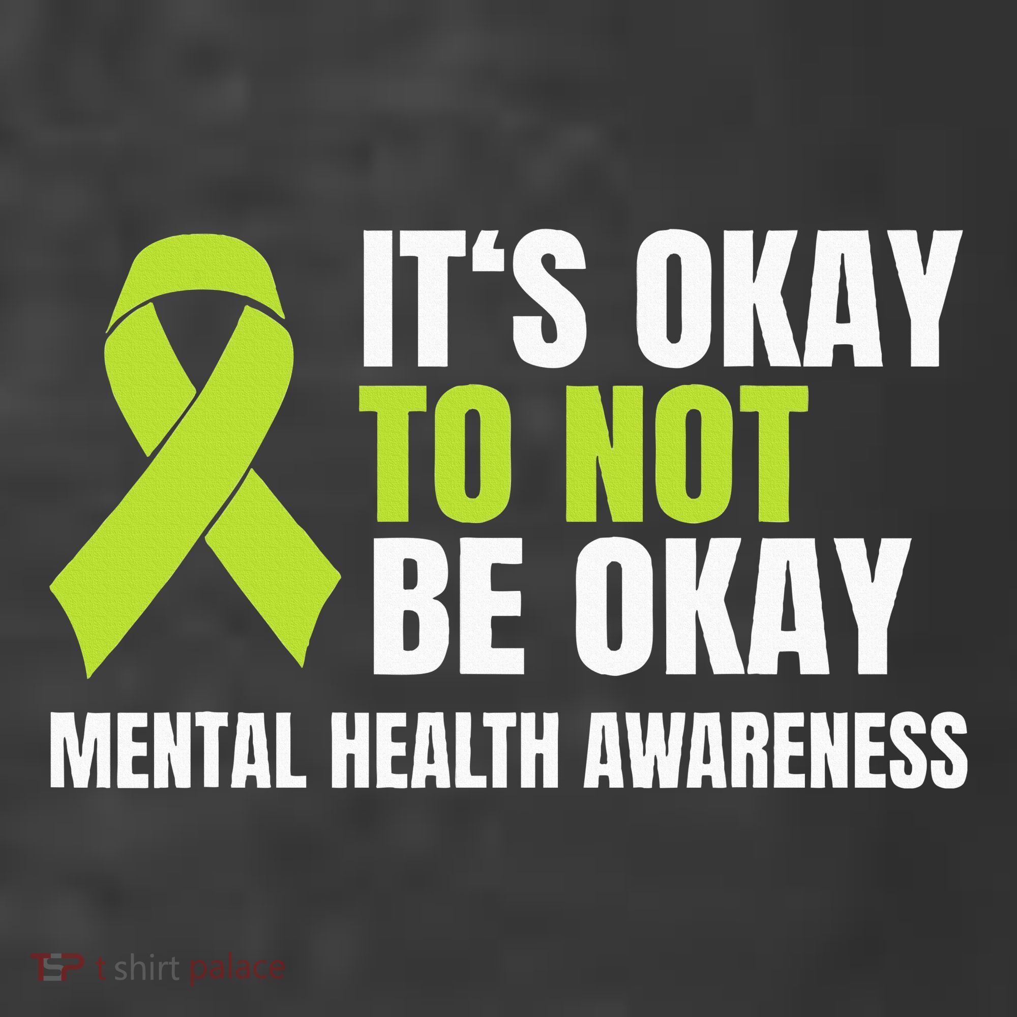 ItS Okay To Not Be Okay Mental Health Ribbon Women's Hoodie