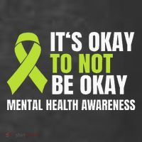 ItS Okay To Not Be Okay Mental Health Ribbon Kids T-Shirt thumb 4
