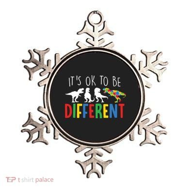 Its Ok To Be Different Autism Awareness Dinosaurs Ornament