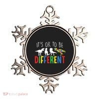 Its Ok To Be Different Autism Awareness Dinosaurs Ornament thumb 0
