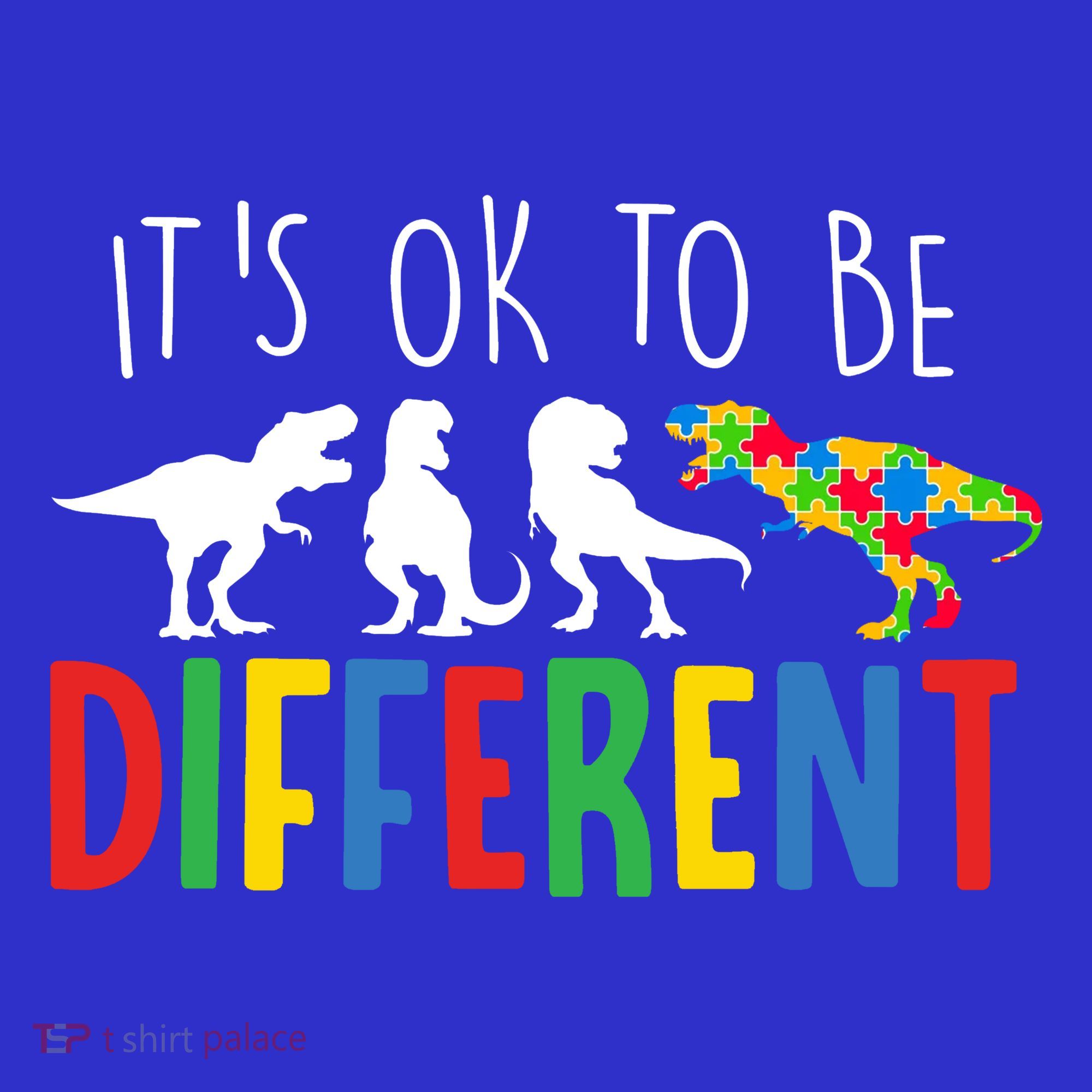 Its Ok To Be Different Autism Awareness Dinosaurs Sweatshirt