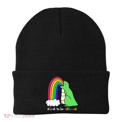 It's Ok To Be Different Autism Awareness Dinosaur Beanie