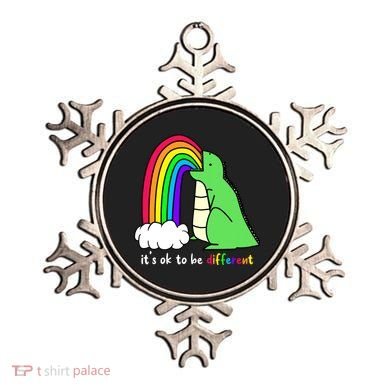It's Ok To Be Different Autism Awareness Dinosaur Ornament