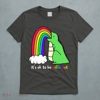 It's Ok To Be Different Autism Awareness Dinosaur T-Shirt thumb 5